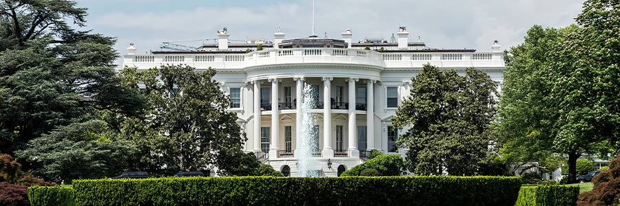 Photo de l’extérieur de la Maison-Blanche à Washington D.C.