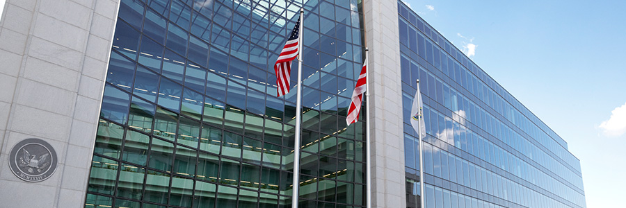 Exterior photo of the U.S. Securities and Exchange Commission office in Washington D.C.