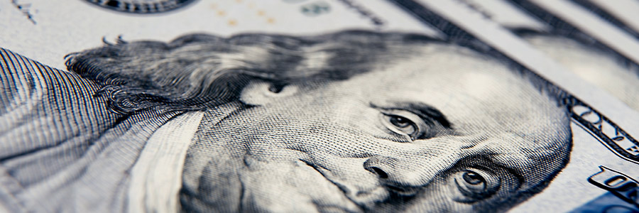 Photo de Benjamin Franklin sur le billet de 100 $ US